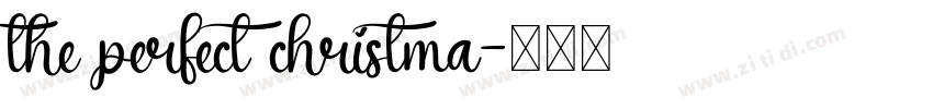 the perfect christma字体转换